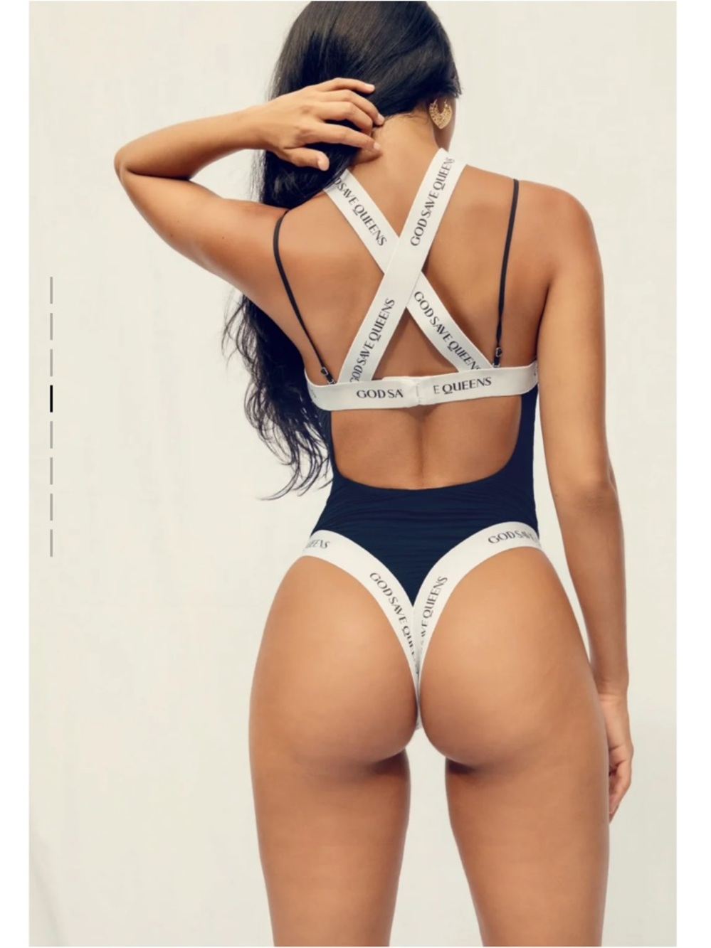 GodSaveQueens - CARRARA ONE PIECE BLACK - Picture 5 of 6